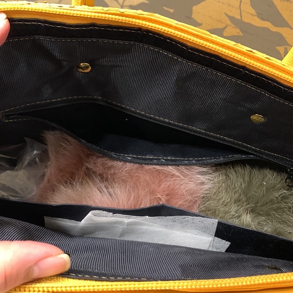 Yellow python skin bag - Picture 5 of 5